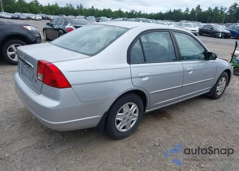 2003 Honda Civic Lx z USA, uszkodzony, nr VIN 2HGES16563H583085